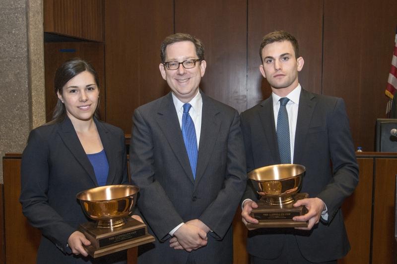 MaryAnn Almeida and David Palay with their Llewellyn Cups and Schill. 