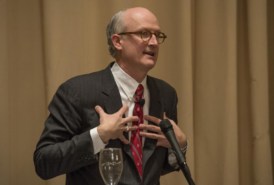 The weekend began with the annual Loop Luncheon downtown on Friday afternoon. Todd Henderson, Michael J. Marks Professor of Law, gave a talk titled “Lawyer CEOs."