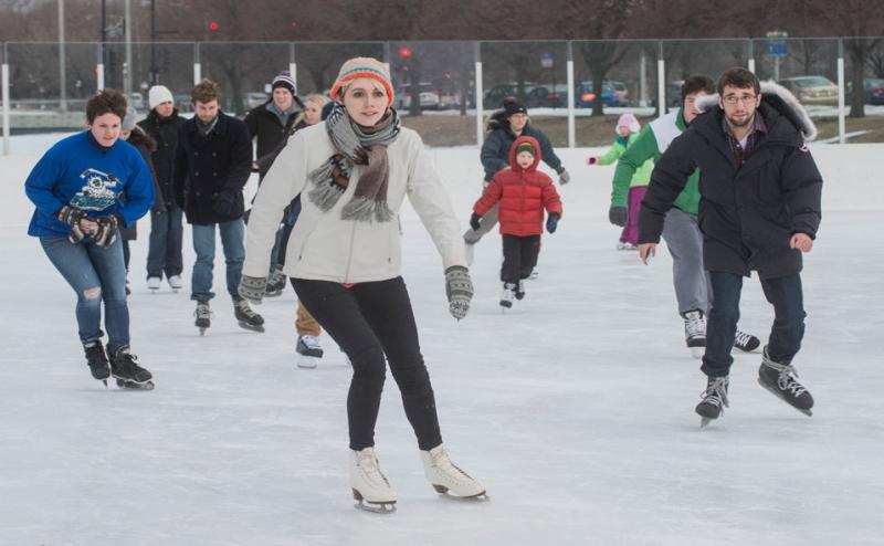 The skating excursion was part of the Winter Quarter Wellness program.