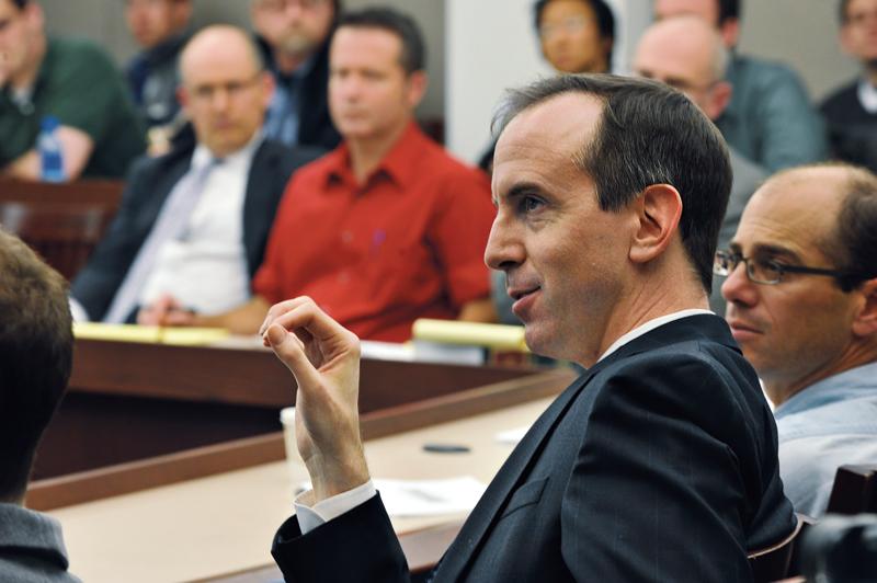 Eric Posner at a Law and Economics Workshop. Eric Posner at a Law and Economics Workshop.