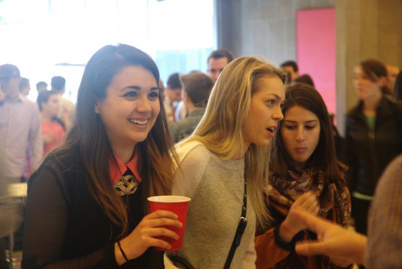 The fair was another chance for students to meet one another. 