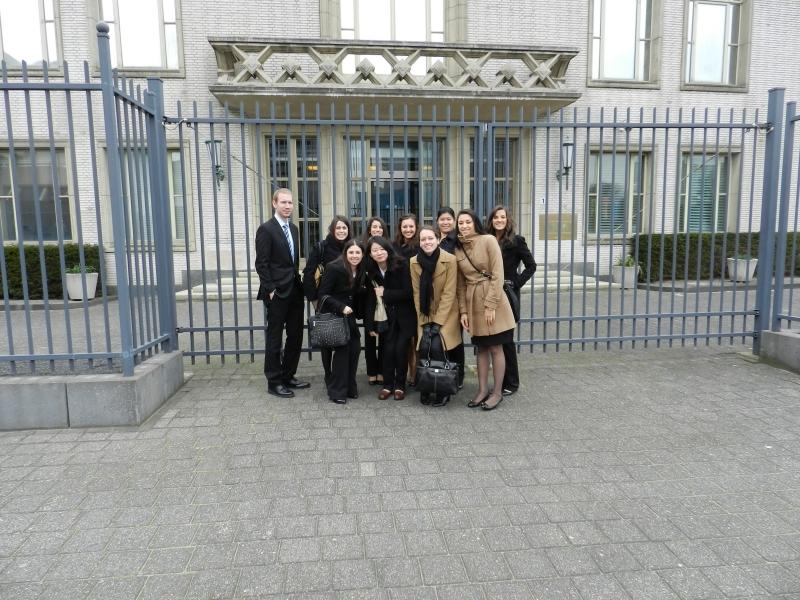 Students at the International Criminal Tribunal for the Former Yugoslavia.