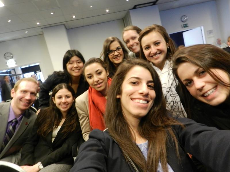 Students attended a side event for the Nuclear Security Summit. 