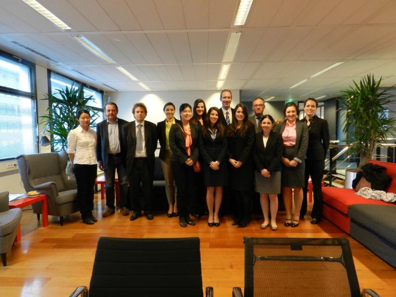 Students at the Dutch Court of Appeals for Trade and Industry.