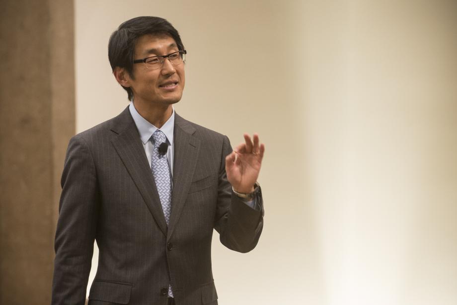 Jerry Kang in the auditorium