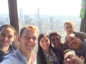students at the Willis Tower skydeck
