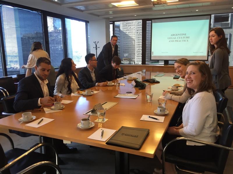 At Marval, O’Farrel and Mairal, an Argentine law firm, students learned about Argentina’s legal system. At Marval, O’Farrel and Mairal, an Argentine law firm, students learned about Argentina’s legal system.