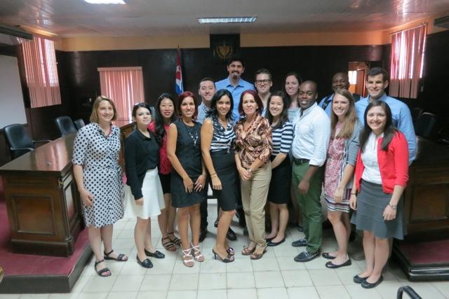 Meeting judges of the municipal court of the 10 de Octubre municipality in Havana