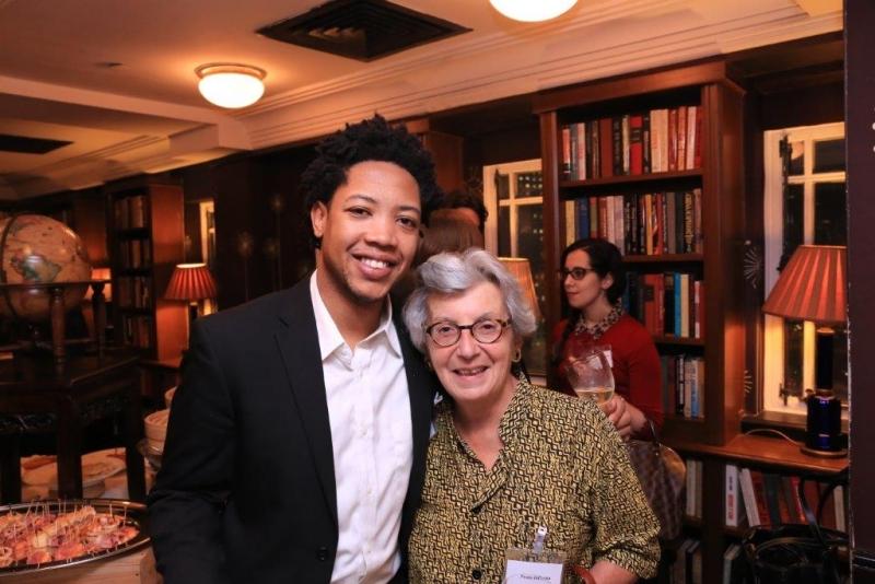 Alexander Robinson, '17, and Paula DiPerna Alexander Robinson, '17, and Paula DiPerna