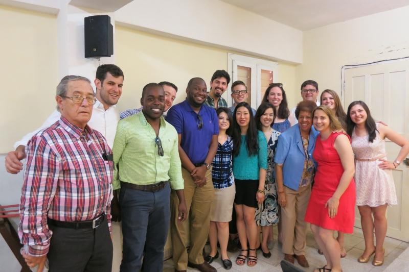 Cuba: Graduation from the law program at the Union Nacional de Juristas, with program coordinator Dr. Dorys Quintana Cruz and Justice of the People's Supreme Court of Cuba Elpidio Pèrez Suáres