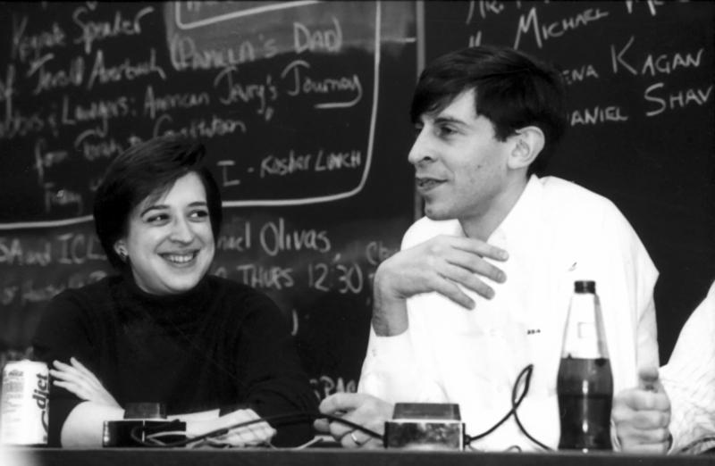 Law School Professor Elena Kagan, future US Supreme Court Justice, participates in the student/faculty trivia contest with Professor Dan Shaviro in 1992. Law School Professor Elena Kagan, future US Supreme Court Justice, participates in the student/faculty trivia contest with Professor Dan Shaviro in 1992.