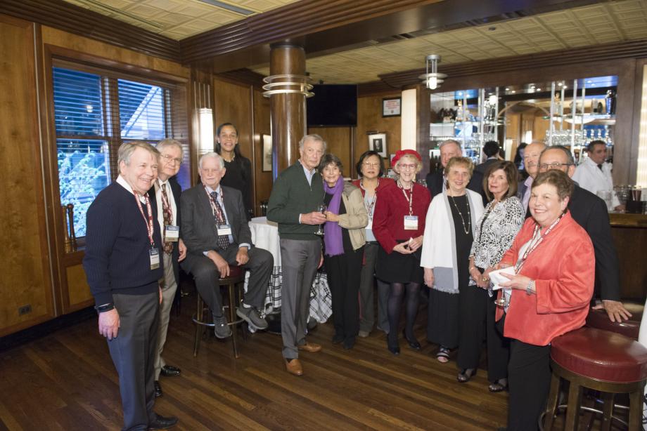 Class dinners, held on Saturday night, are always highlight of Reunion Weekend. Here, the Class of 1964 reunites.