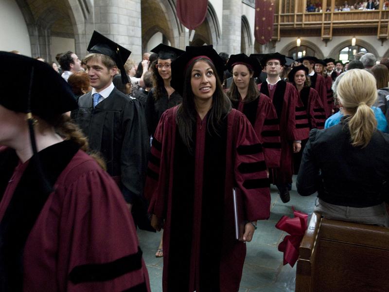 Students process into Rockefeller Chapel for the Hooding Ceremony. Students process into Rockefeller Chapel for the Hooding Ceremony.