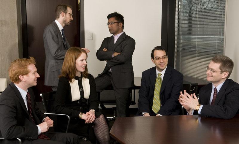 Assistant Professor Jonathan Masur, Professor Adam Cox, Assistant Professor Alison LaCroix, Assistant Professor Aziz Huq, Professor Lio Strahilevitz, and Assistant Professor Thomas Miles