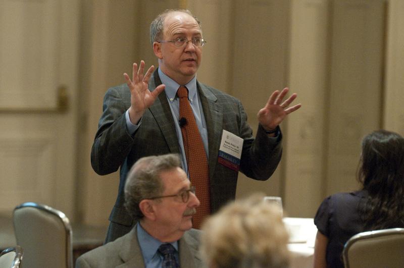 Law School Professor Randal Picker, '85, delivered the luncheon's address.