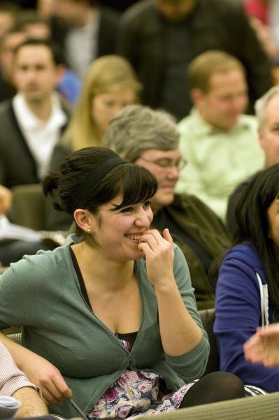 LSA President Arsineh Ananian, '10, participated nervously in the bidding. 