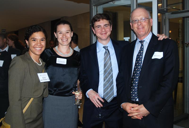 Bigelow Fellow Matthew Tokson and Professor Saul Levmore with students