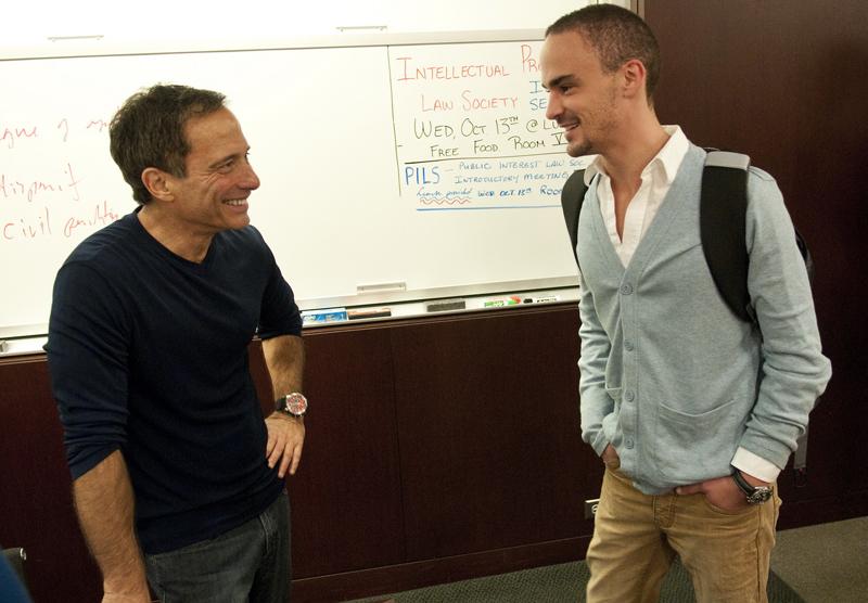 TMZ Executive Producer Harvey Levin, '75, after a lunchtime talk