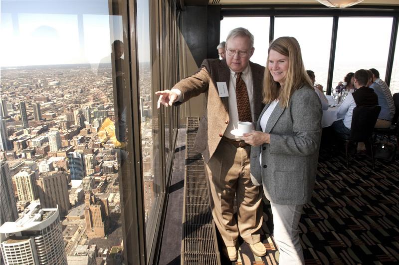 Alumni had a sky-high view of Chicago sights.