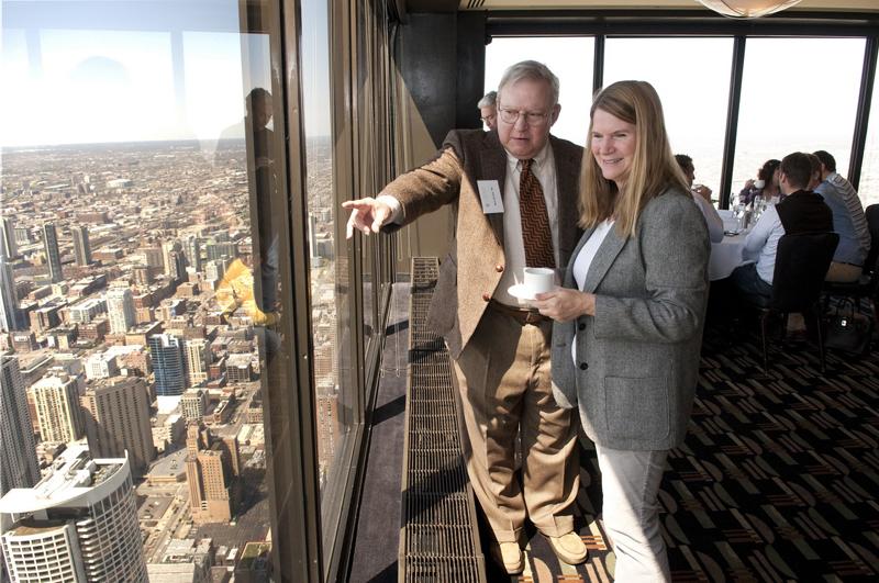 Alumni had a sky-high view of Chicago sights. Alumni had a sky-high view of Chicago sights.