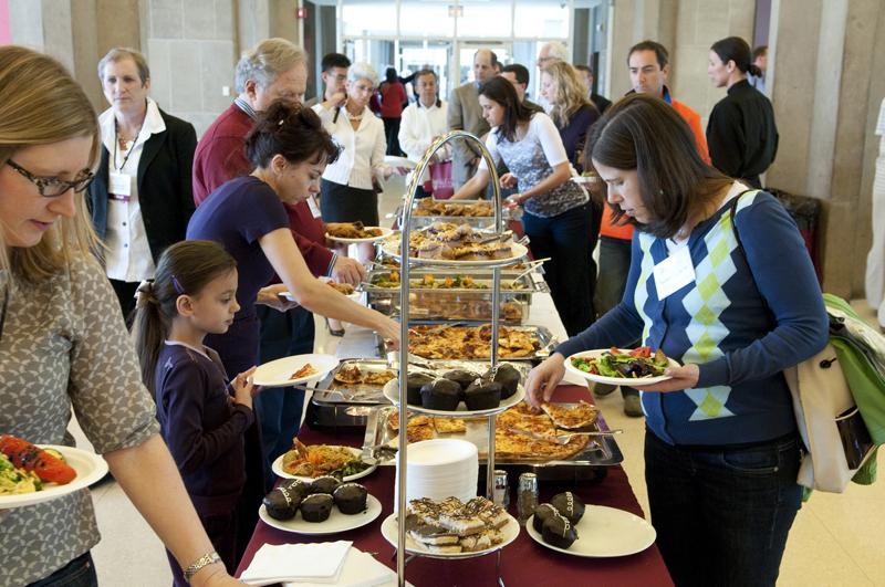 Lunch featured tasty food from Hyde Park restaurants.