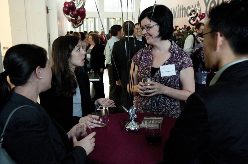 Rebecca Hanson, '06, and friends at Wine Mess. Rebecca Hanson, '06, and friends at Wine Mess.