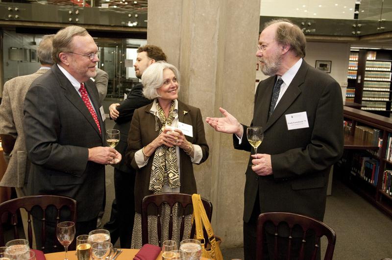 Jim Whitehead, '74, Marilyn Mead, and Judge Frank Easterbrook, '73.