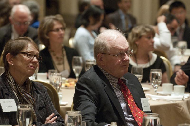 The audience was attentive to the Loop Luncheon talk, featuring Professors Saul Levmore and Martha Nussbaum. The audience was attentive to the Loop Luncheon talk, featuring Professors Saul Levmore and Martha Nussbaum.