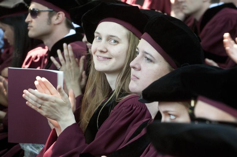Each graduate received lots of applause. Each graduate received lots of applause.