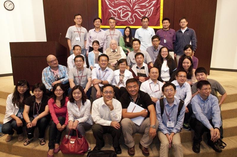 A group of the students after Coase's lunchtime talk. A group of the students after Coase's lunchtime talk.