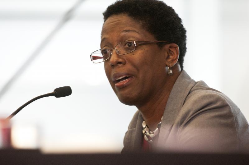Judge Sharon Johnson Coleman talked about her road to the judiciary. Judge Sharon Johnson Coleman talked about her road to the judiciary.
