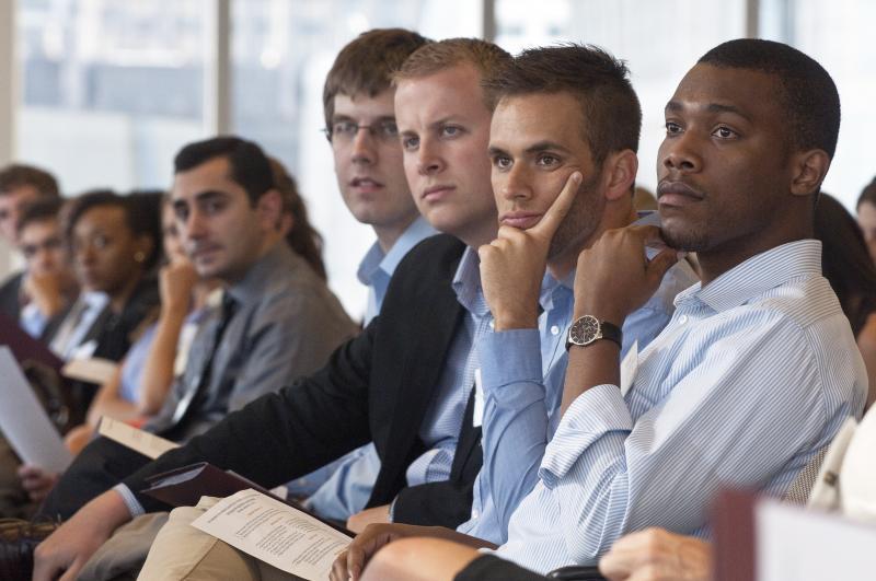 The students heard advice about how to approach law school. The students heard advice about how to approach law school.