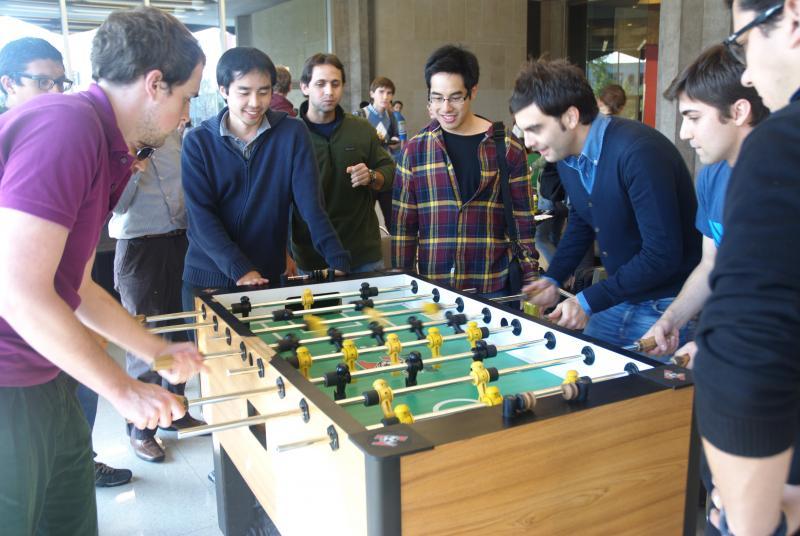 As always, the Green Lounge foosball table was popular. As always, the Green Lounge foosball table was popular.