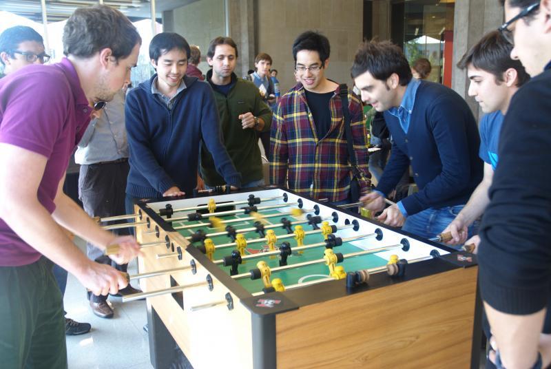 As always, the Green Lounge foosball table was popular. 