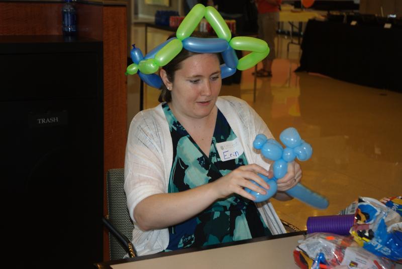 All the children who wanted a balloon animal went home with one. 