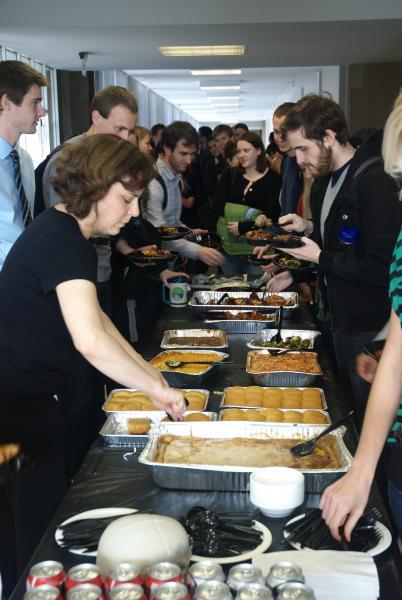 Of course, it wouldn't be a Law School celebration without food. 