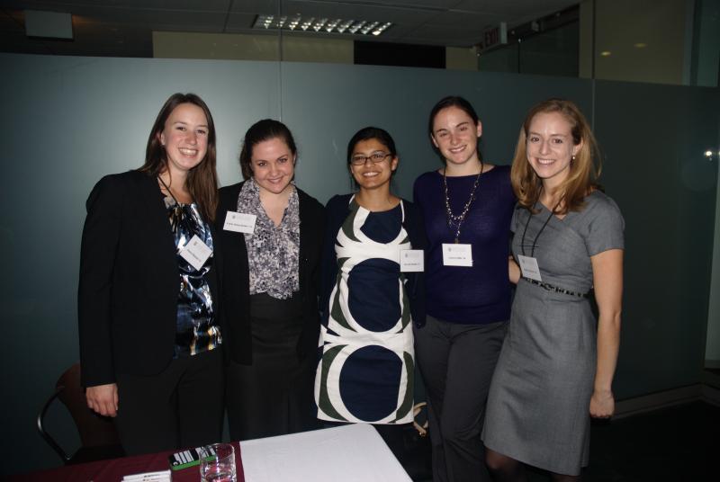 The Women's Mentoring Program student board of 2Ls and 3Ls. 