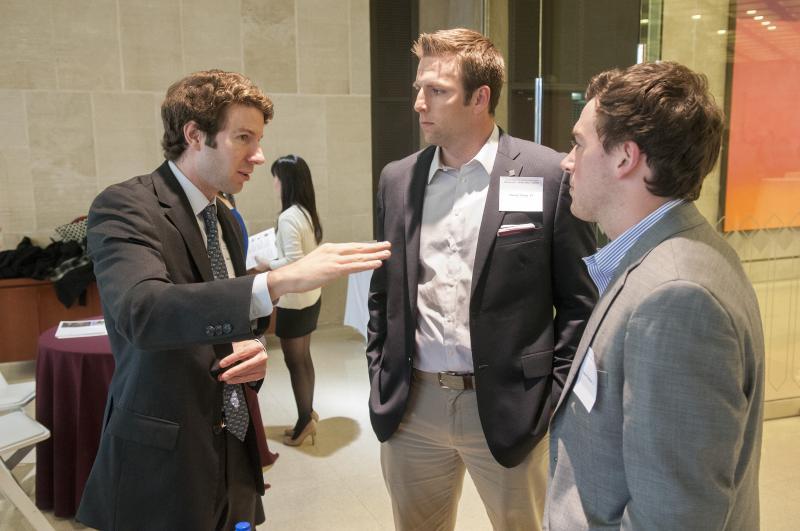 Lecturer in Law Sean Kramer, '10, represented Kirkland & Ellis. 