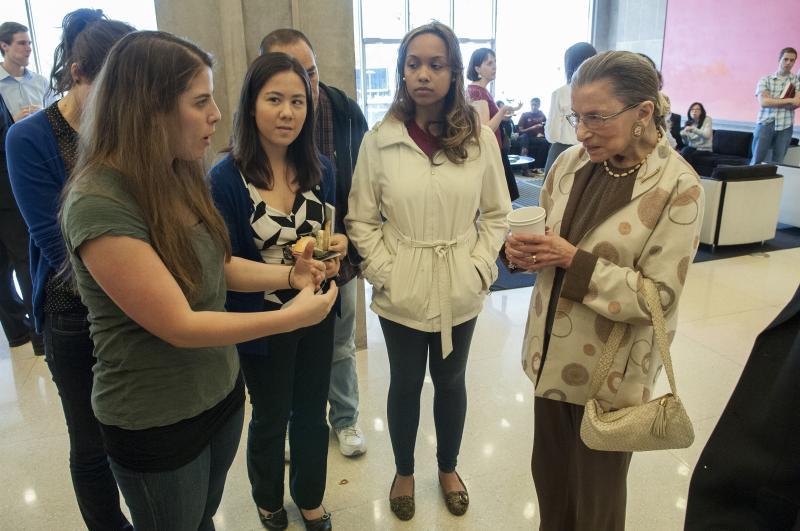 Several students described Ginsburg as a "hero." 