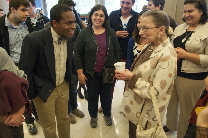 Ginsburg is the third Supreme Court justice to visit in three years.