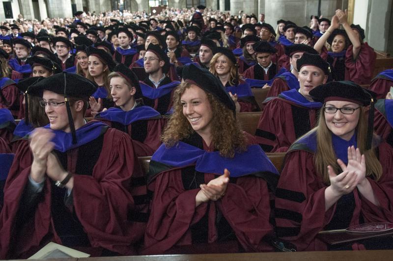 Rockefeller was jam-packed with graduates and their loved ones.