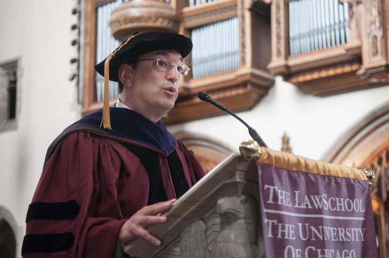 Distinguished alumnus and Deputy Mayor Steve Koch, '82, spoke to the graduates. Distinguished alumnus and Deputy Mayor Steve Koch, '82, spoke to the graduates.