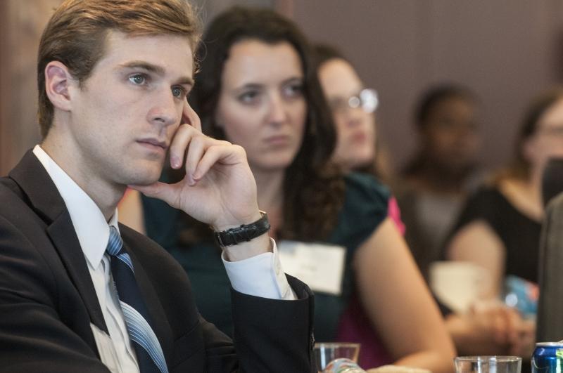 The students heard a lot of advice from attorneys and judges. 