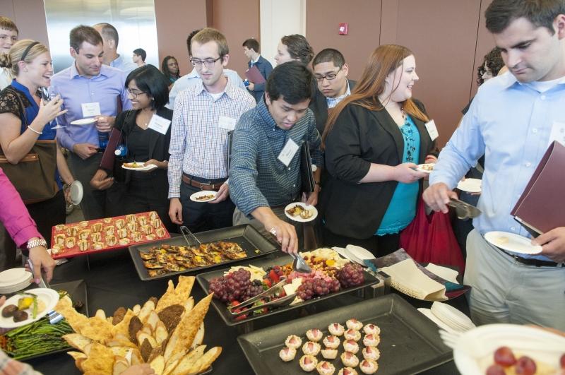 At the end of the day, they got to practice networking even more, with food. At the end of the day, they got to practice networking even more, with food.