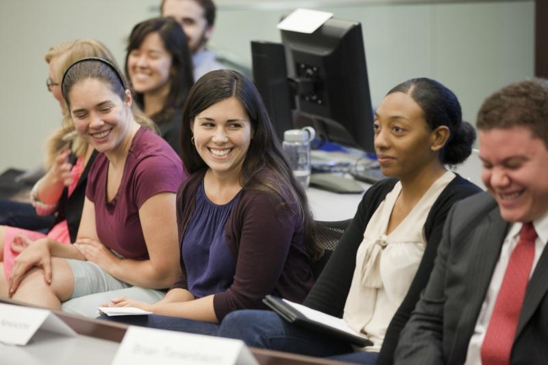 2Ls and 3Ls spoke on a panel about being a professional in law school.