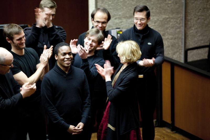 The director, Paxton Williams, '13, was honored by Nussbaum and the audience. The director, Paxton Williams, '13, was honored by Nussbaum and the audience.