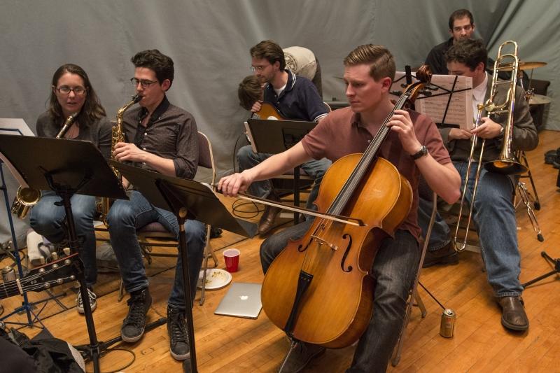 Seven students provided musical accompaniment. 