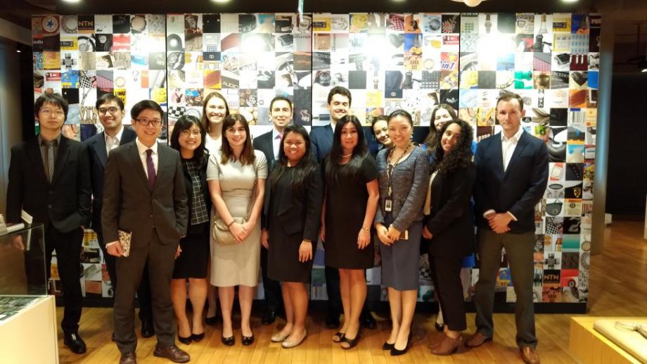 Students visited the Bangkok office of Tilleke & Gibbins International Ltd. and toured the firm's Museum of Counterfeit Goods.