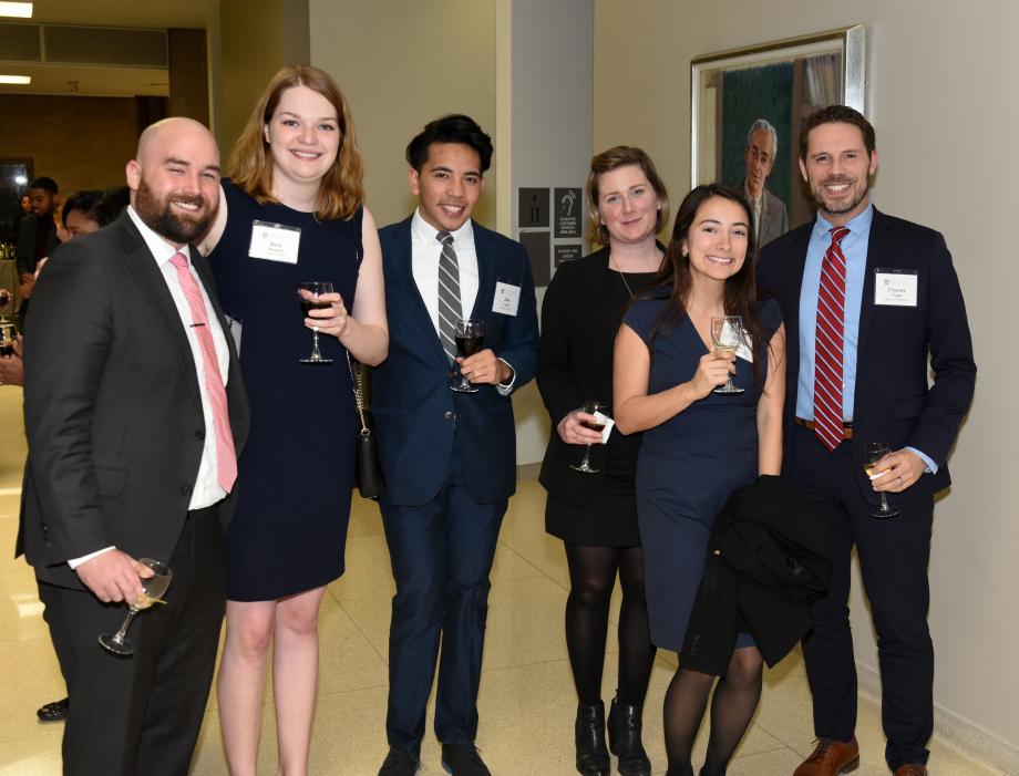 From left: Jackson Wimberly, '20; Beth McNab, '20; Joby Celoza, '20; Lee Stark, '20; Arielle Yoon, '20; and Dean of Student Charles Todd.