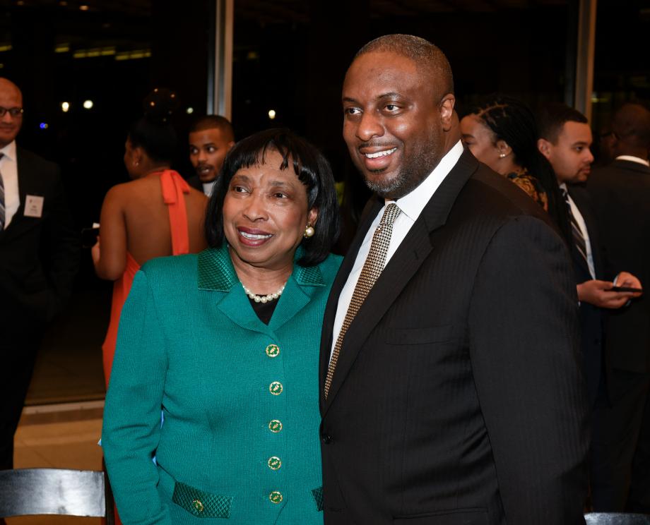 Donald with Juan Thomas, a former president of the National Bar Association.